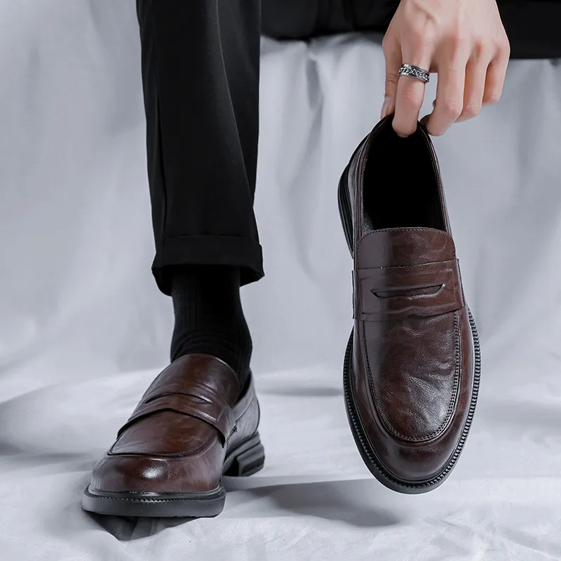 Beidouniao Dress Shoes Men's Black-11