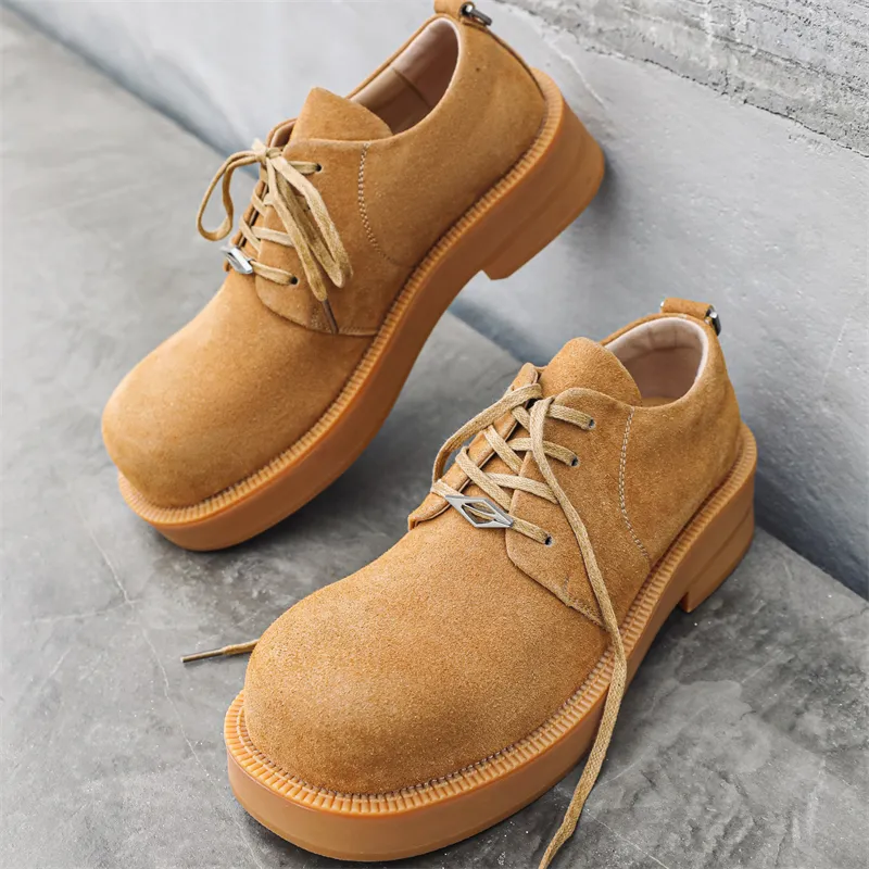Beidouniao Casual Shoes Men's Tan-3