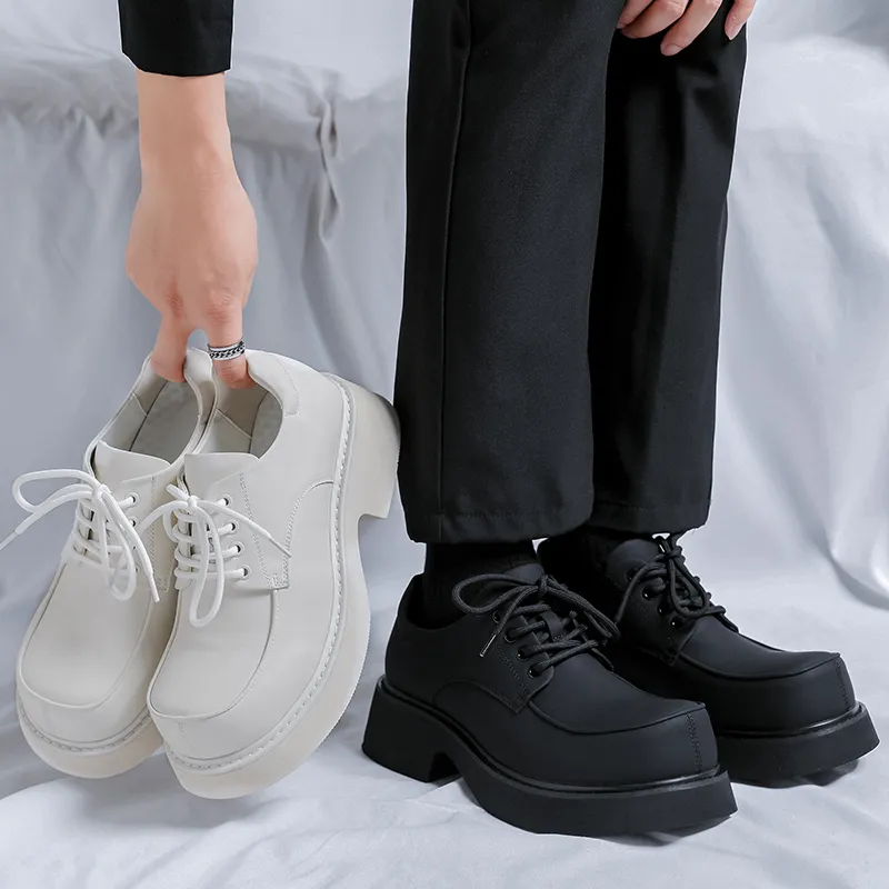 Beidouniao Men's Casual Shoes Men Low Top Black/White-14