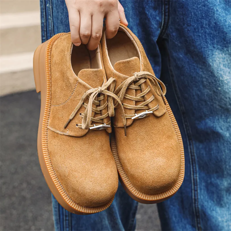 Beidouniao Casual Shoes Men's Tan-5