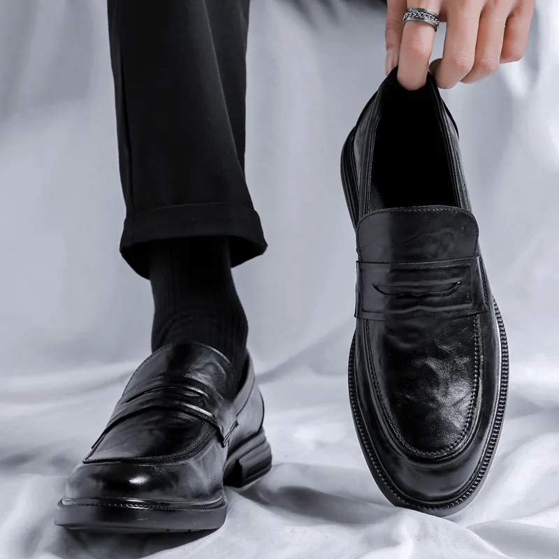 Beidouniao Dress Shoes Men's Black-8