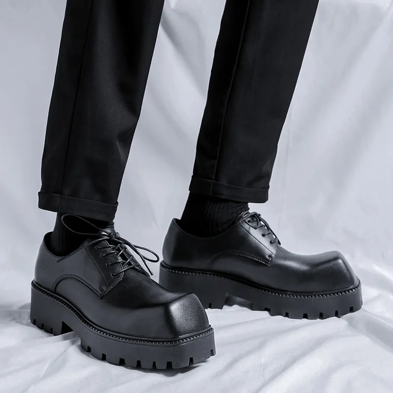 Beidouniao Dress Shoes Men's Black-8