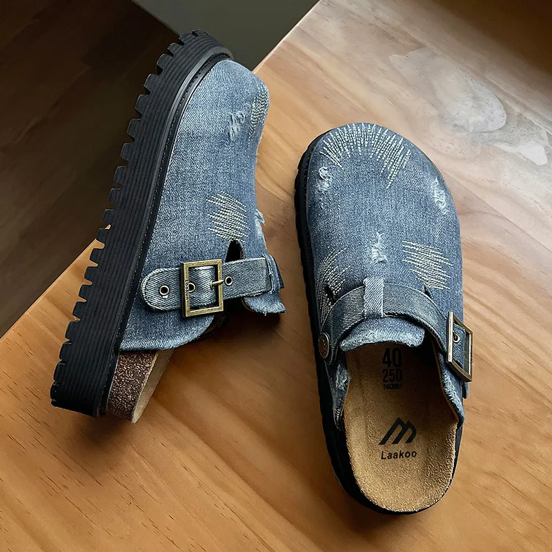Beidouniao Wrap-toe Slippers Men's-4