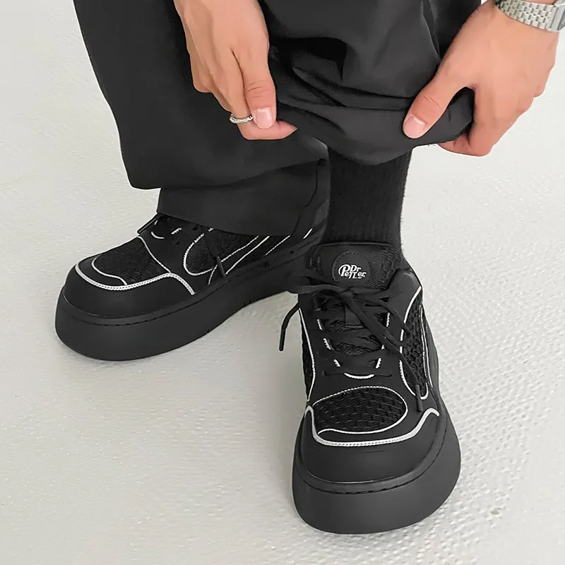 Beidouniao Casual Shoes Men's Black-7