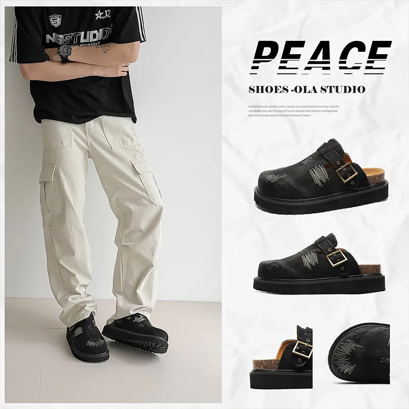 Beidouniao Wrap-toe Slippers Men's-3
