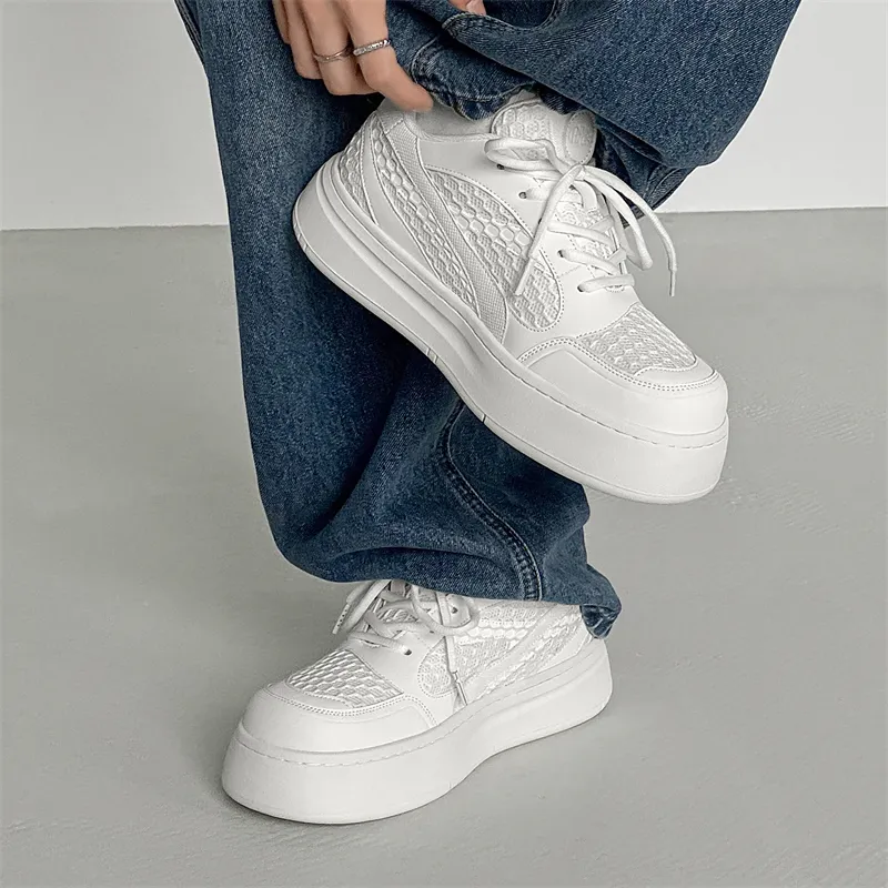 Beidouniao Low Top Casual Shoes Men's White-4
