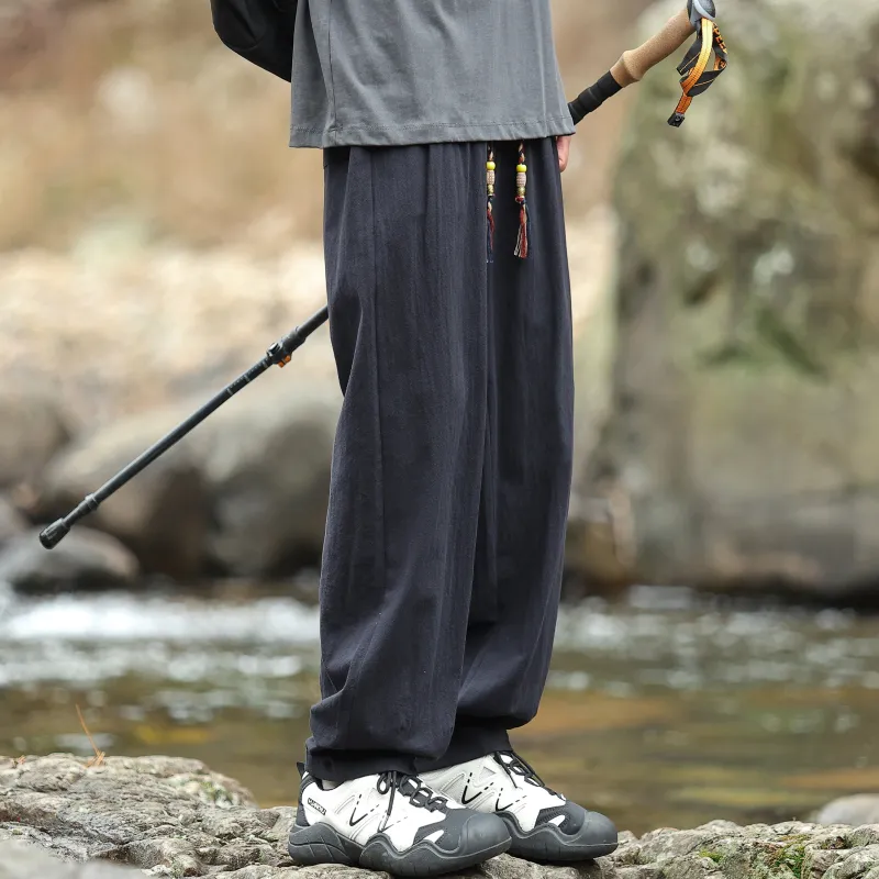G21 100% Cotton Thin Casual Pants Unisex-5