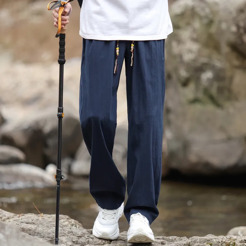 G21 100% Cotton Thin Casual Pants Unisex-13