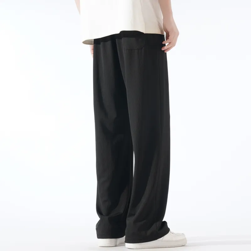G21 Ice Silk Draped Wrinkle Resistant Knitted Sweatpants Unisex-11