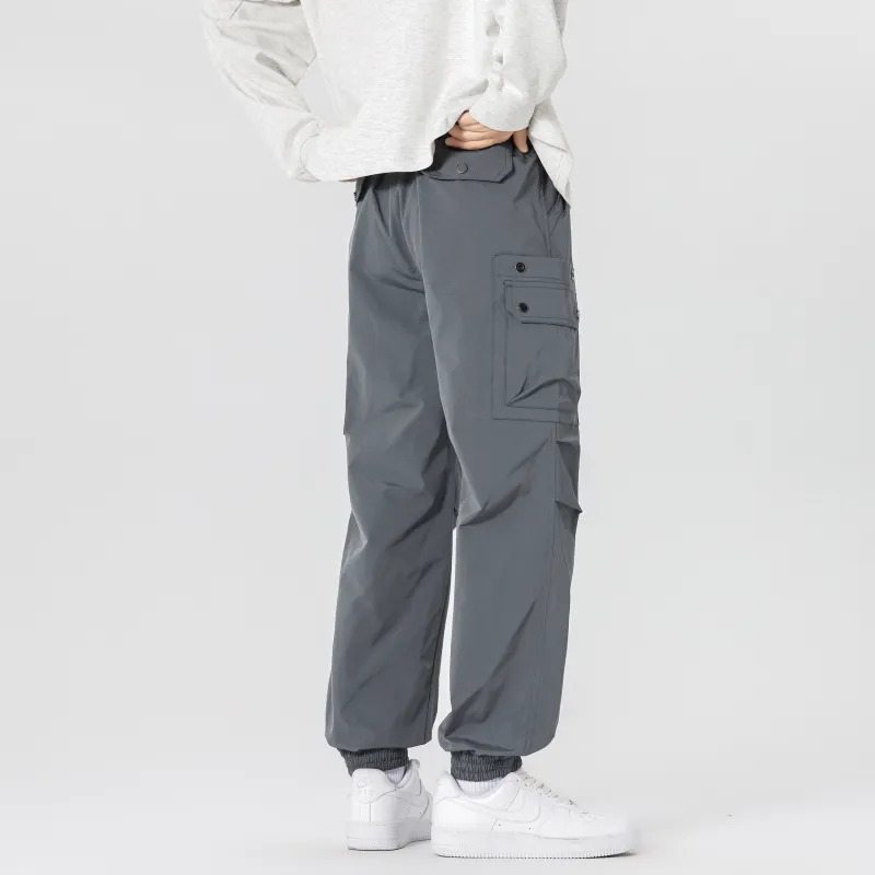 G21 Cargo Pants Unisex Slate Gray-4