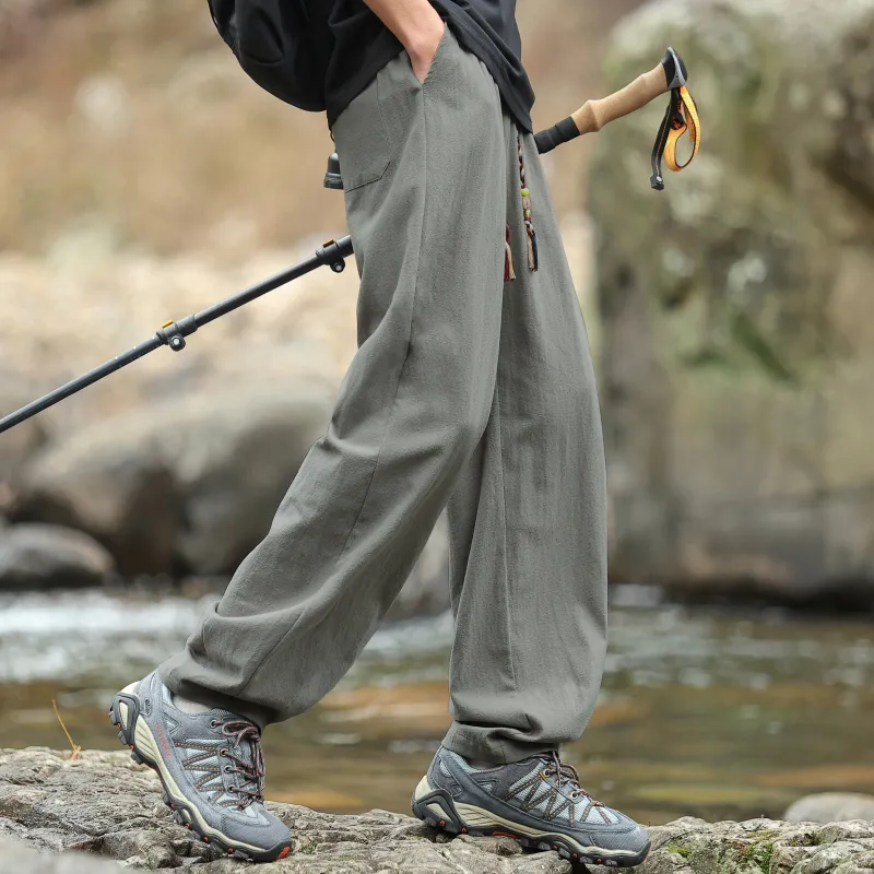 G21 100% Cotton Thin Casual Pants Unisex-9