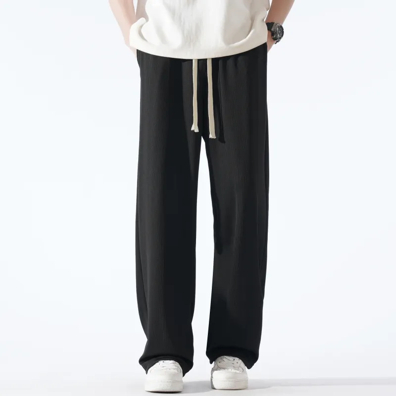 G21 Ice Silk Draped Wrinkle Resistant Knitted Sweatpants Unisex-9