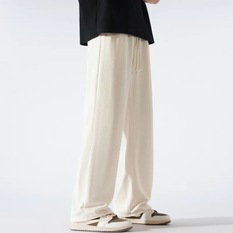 G21 Ice Silk Draped Wrinkle Resistant Knitted Sweatpants Unisex-22