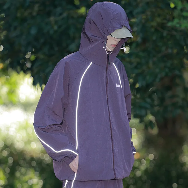 Jeep Breathable Reflective With High Visibility UV Protection Sun Protection Clothing Unisex-12