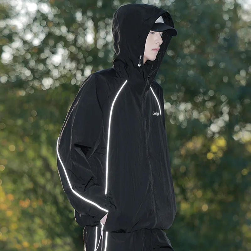 Jeep Breathable Reflective With High Visibility UV Protection Sun Protection Clothing Unisex-4