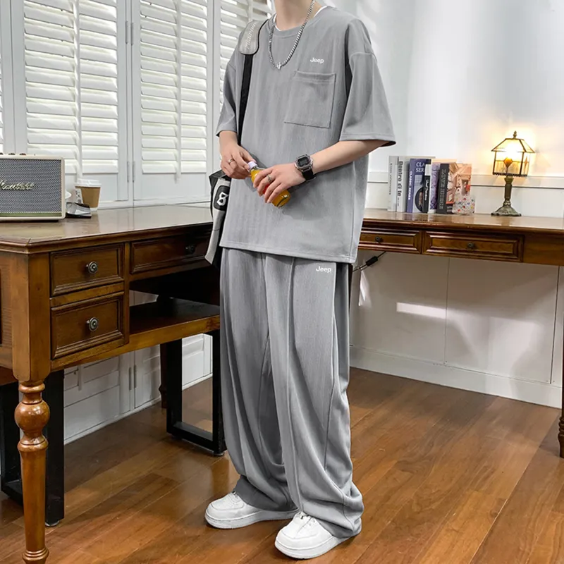 Jeep Casual Sportswear Unisex Two Piece Set-14