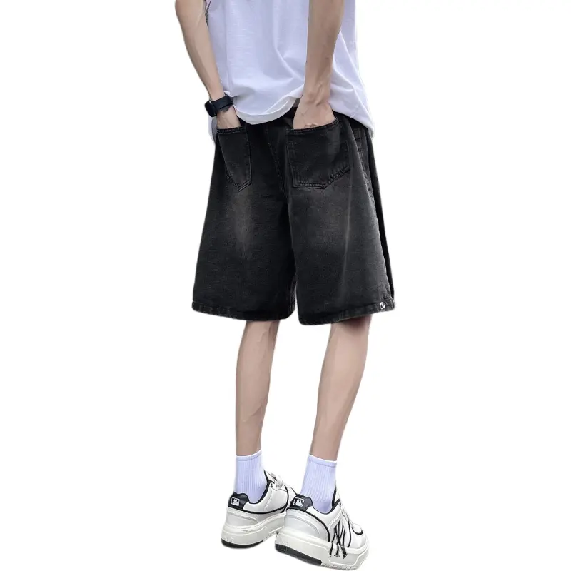 Jeep Denim Shorts Unisex Black-1