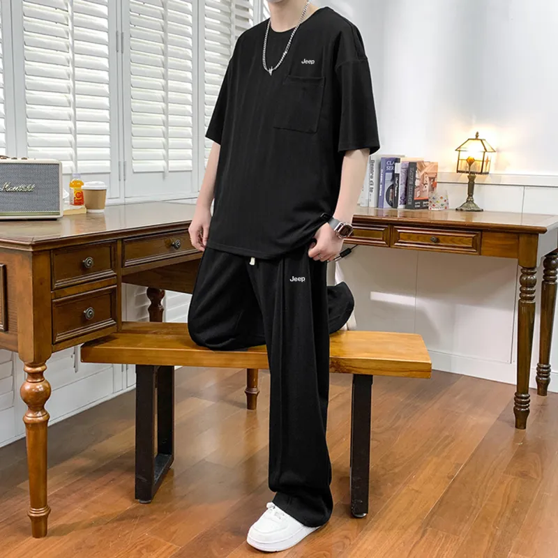 Jeep Casual Sportswear Unisex Two Piece Set-4