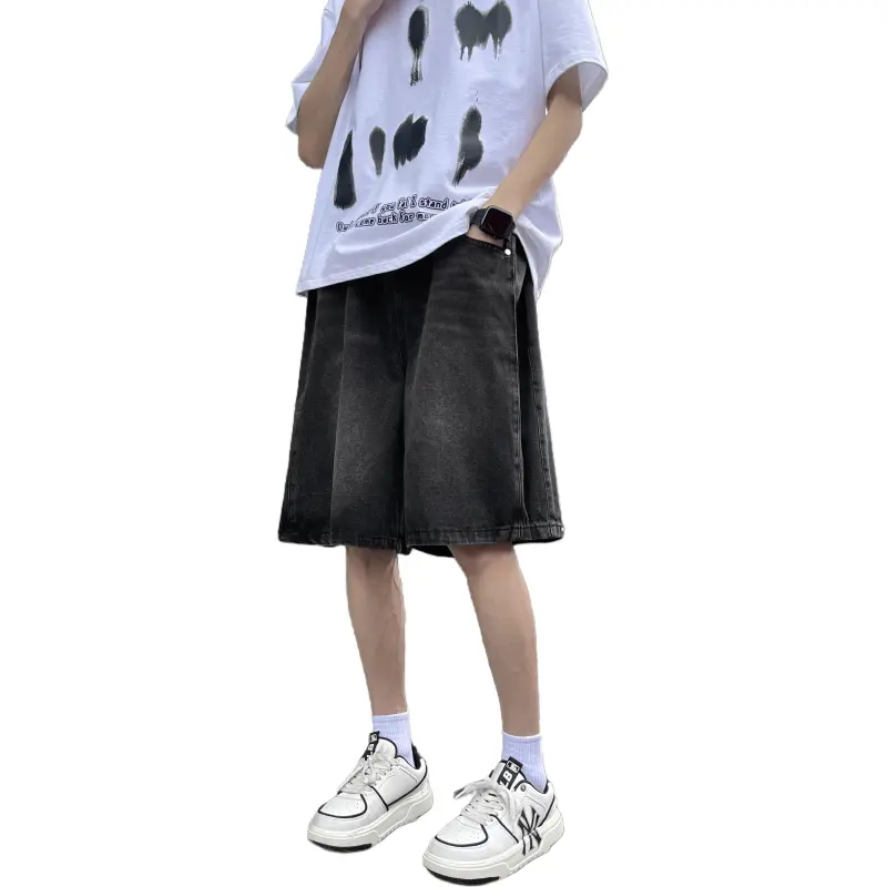 Jeep Denim Shorts Unisex Black-2