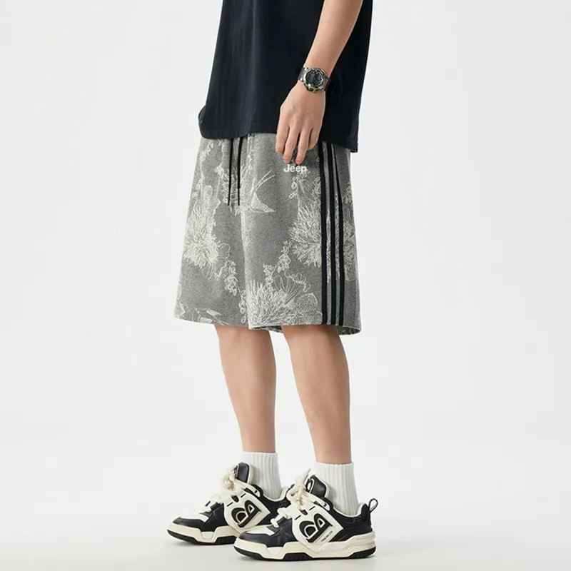 Jeep Casual Shorts Unisex Gray-4
