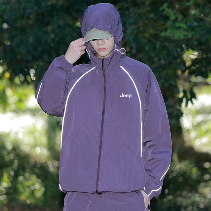 Jeep Breathable Reflective With High Visibility UV Protection Sun Protection Clothing Unisex-13