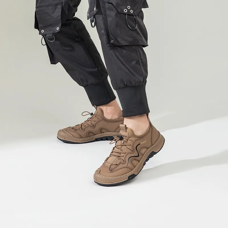 KANGNAI Height Increasing Breathable Low Top Casual Shoes Men's-4
