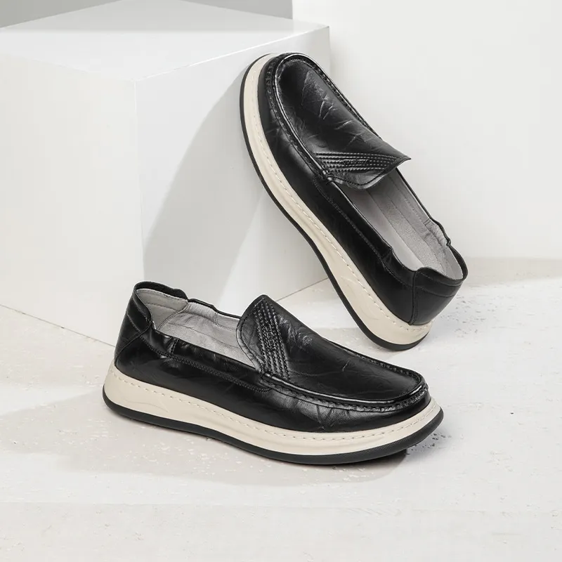 KANGNAI Casual Shoes Men's Black-5