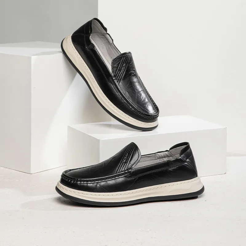 KANGNAI Casual Shoes Men's Black-7