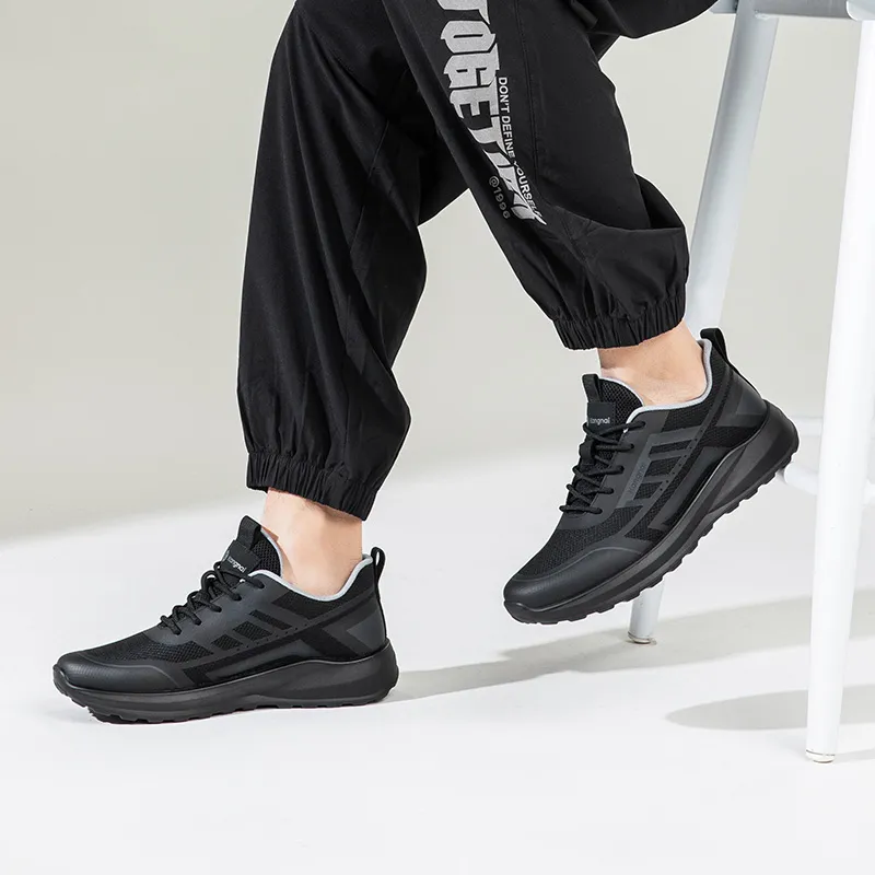 KANGNAI Casual Shoes Men's Black-5