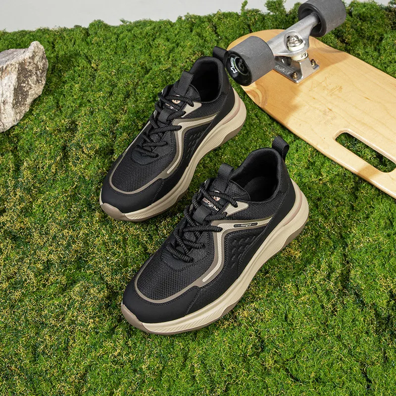 KANGNAI Breathable Low Top Casual Shoes Men's-11
