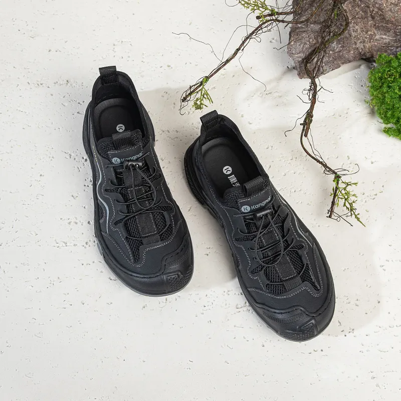KANGNAI Height Increasing Breathable Low Top Casual Shoes Men's-9