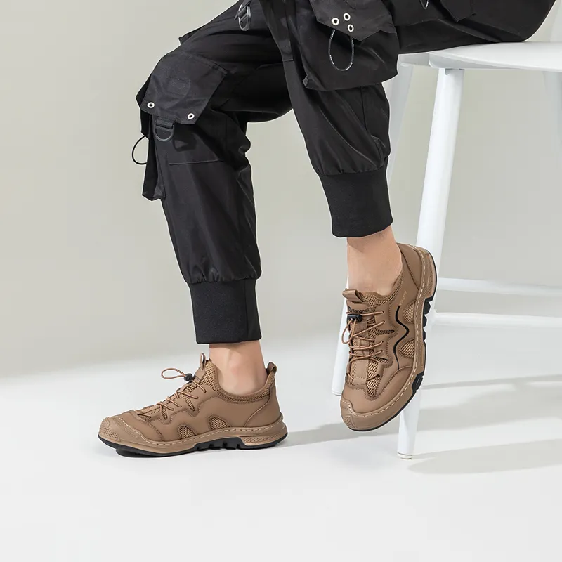 KANGNAI Height Increasing Breathable Low Top Casual Shoes Men's-3