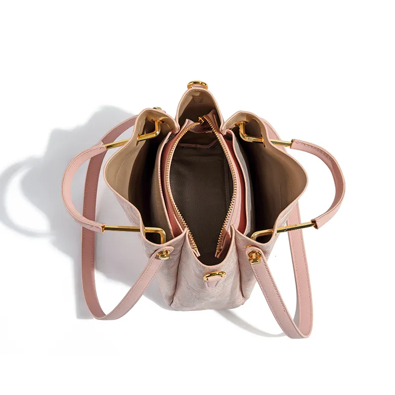TAMATHA Polyurethane Synthetic Leather Handbag Women's Embroidery Powder-3