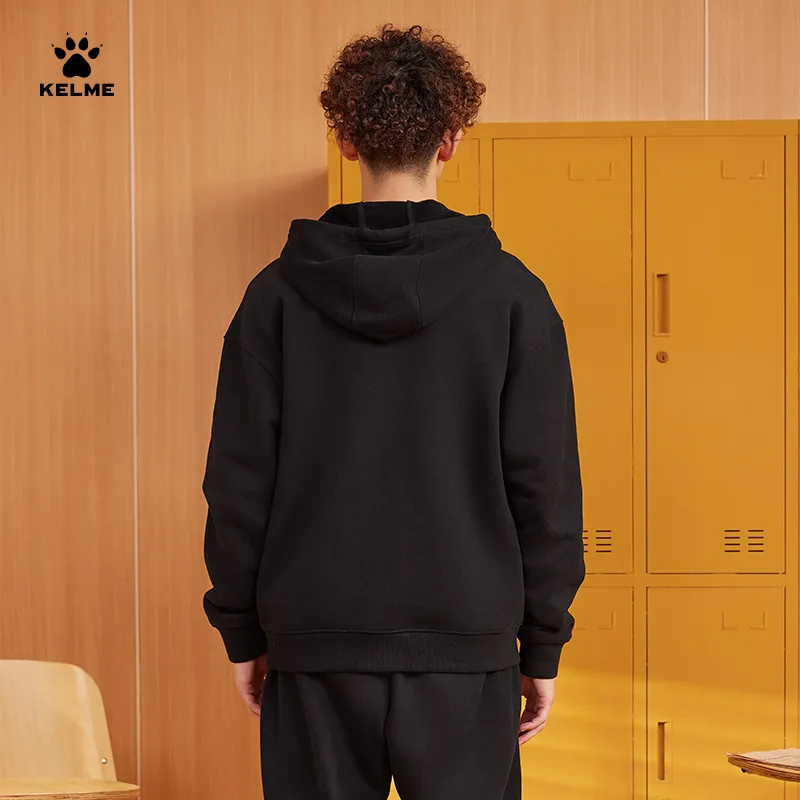 KELME Hooded Cardigan Coat Sweatshirt Unisex-15