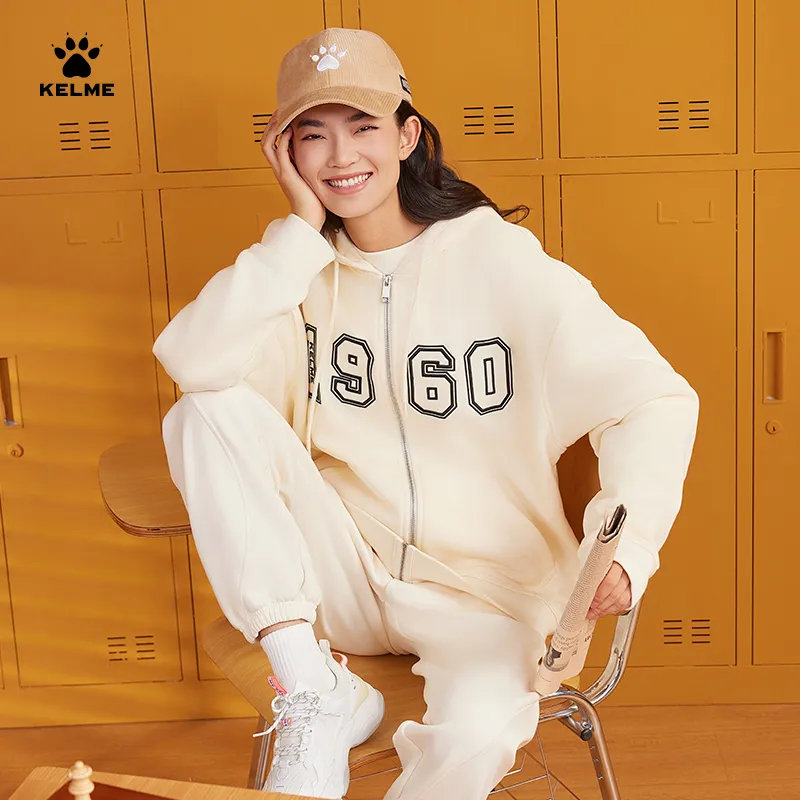KELME Hooded Cardigan Coat Sweatshirt Unisex-2