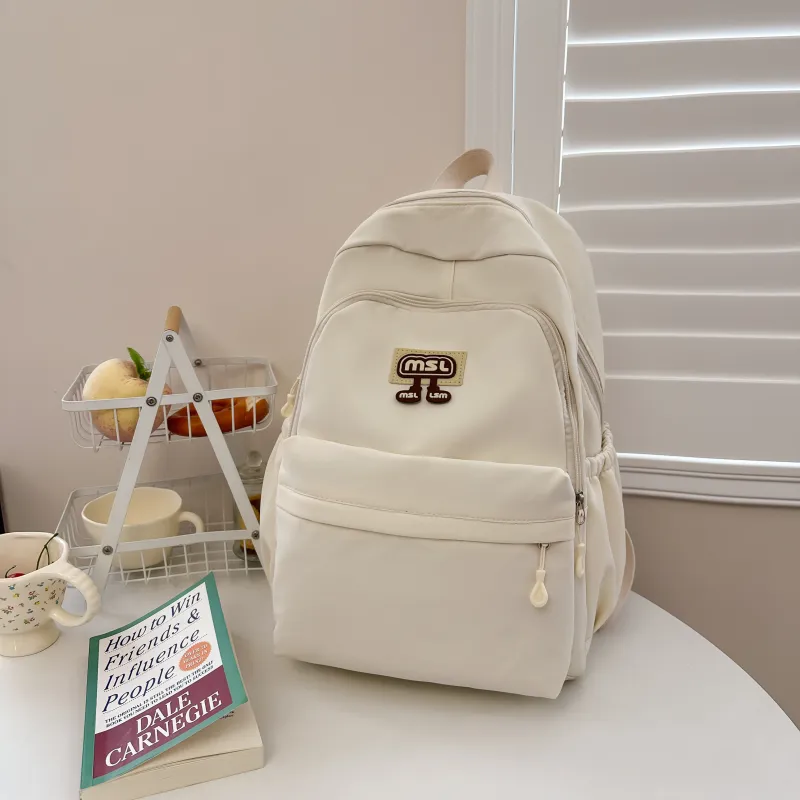 BSELEON Nylon Backpack Large Size Unisex Multicolor-3
