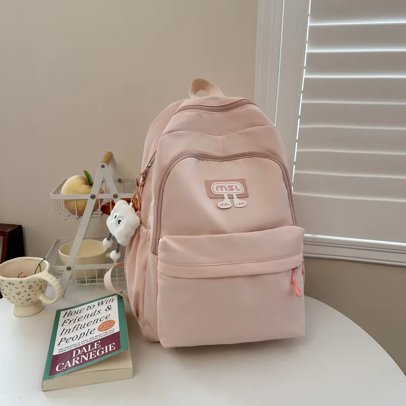 BSELEON Nylon Backpack Large Size Unisex Multicolor-5