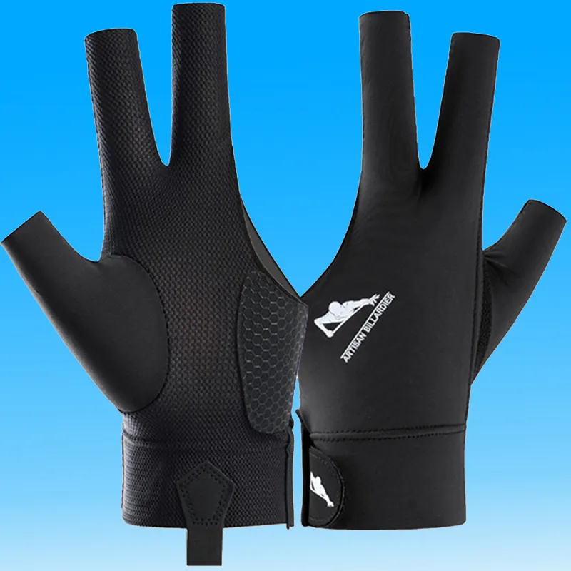 BSELEON Billiards Three Finger Gloves Unisex-1