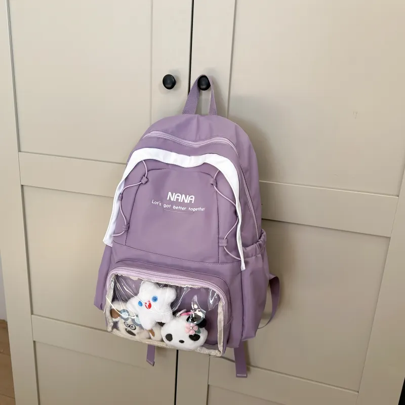 BSELEON Nylon Backpack Regular Unisex Multicolor-7
