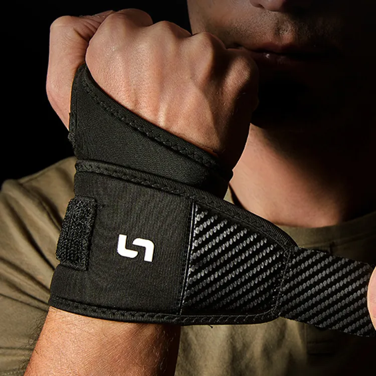 BSELEON Wristbands Breathable Warm Protective Compression Black Unisex-3