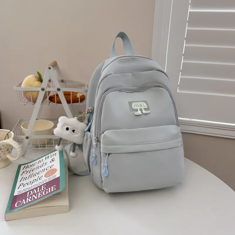 BSELEON Nylon Backpack Large Size Unisex Multicolor-9