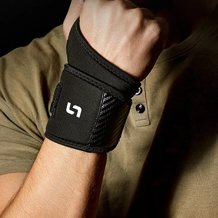 BSELEON Wristbands Breathable Warm Protective Compression Black Unisex-1