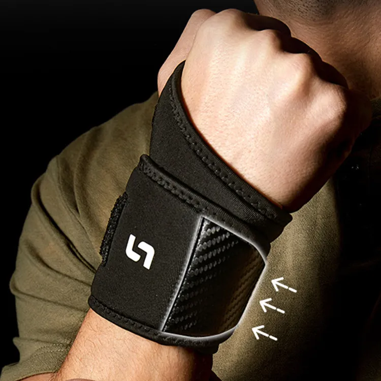 BSELEON Wristbands Breathable Warm Protective Compression Black Unisex-2