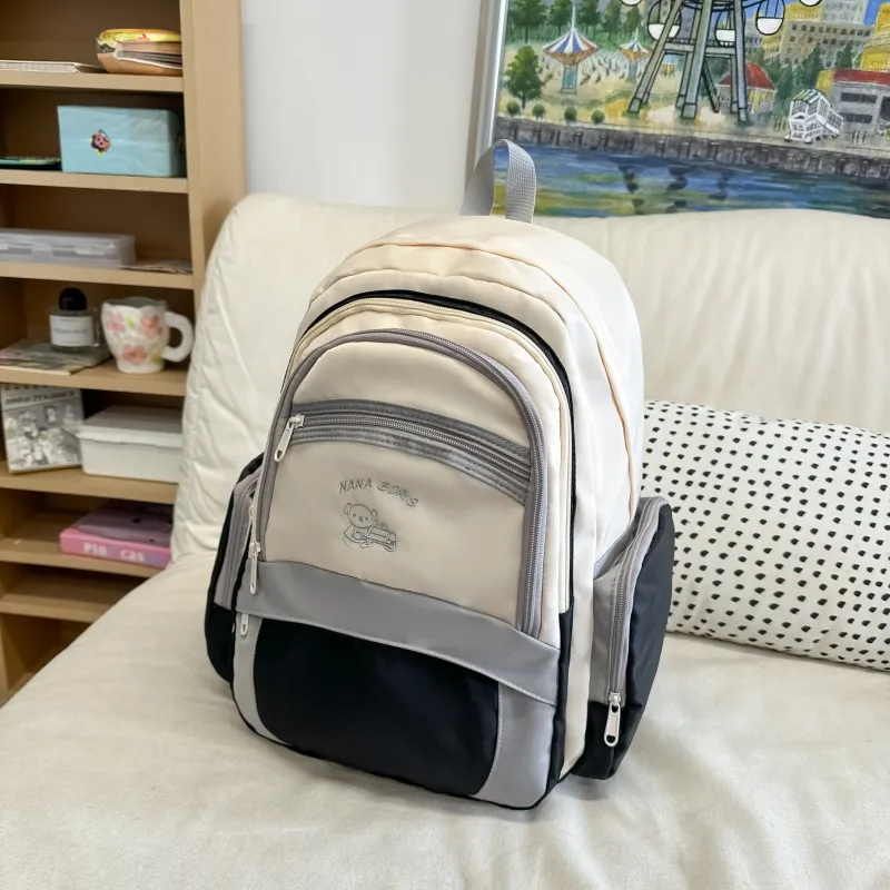 BSELEON Nylon Backpack Regular Unisex Multicolor-1
