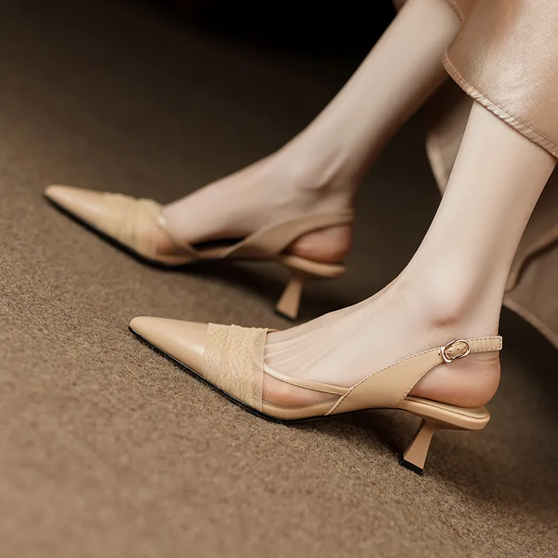 QUICHESHOES Slim Heel High Heels Women's-1