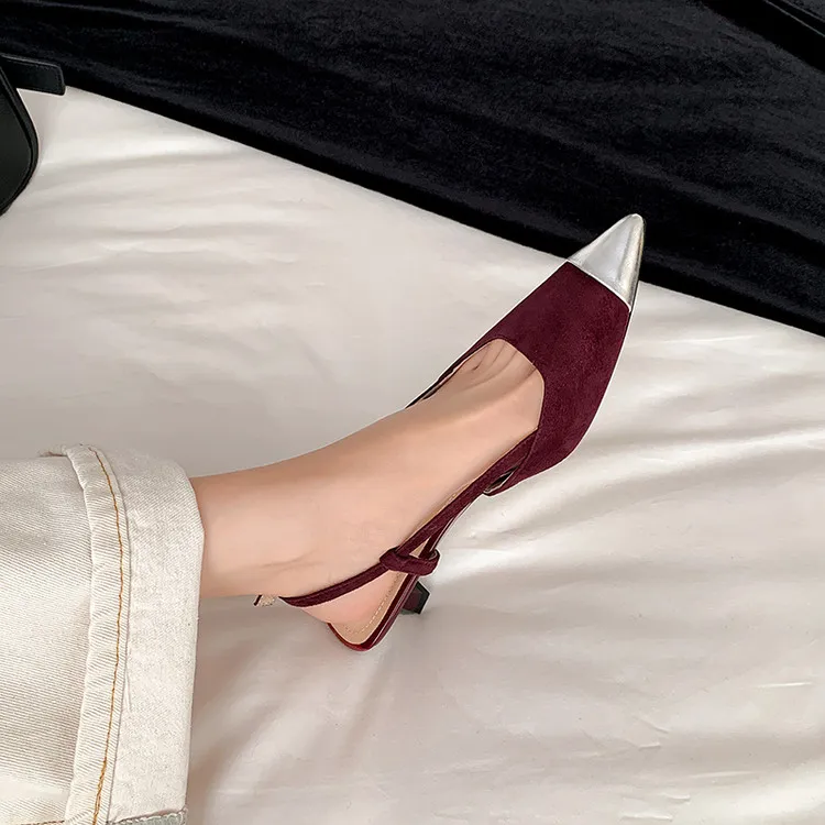 QUICHESHOES Slim Heel High Heels Women's-10
