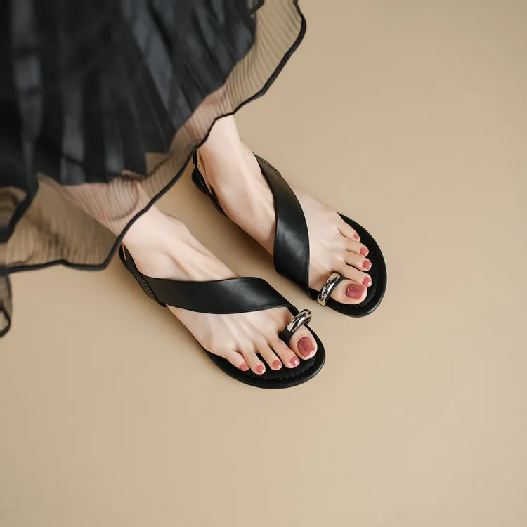 QUICHESHOES One Strap Sandals Women's-2