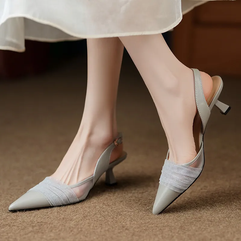 QUICHESHOES Slim Heel High Heels Women's-5