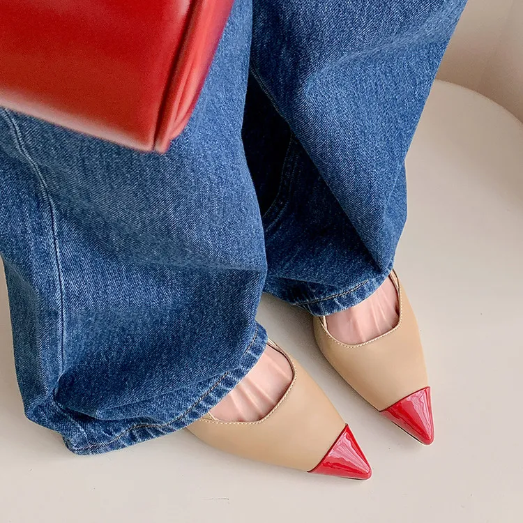 QUICHESHOES Slim Heel High Heels Women's-6