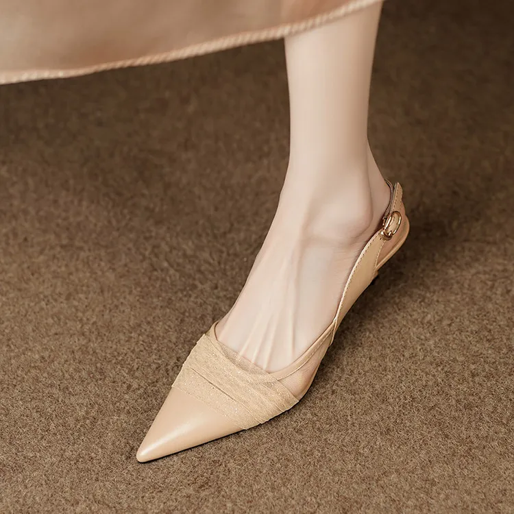 QUICHESHOES Slim Heel High Heels Women's-2
